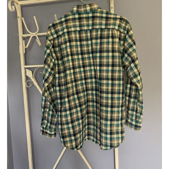 Vintage Pendleton Shirt Mens Wool Green plaid button down Lg preppy grandpa - Picture 2 of 6